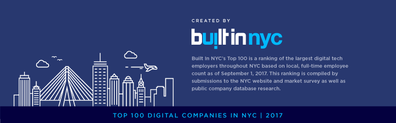 nyc top 100 tech companies