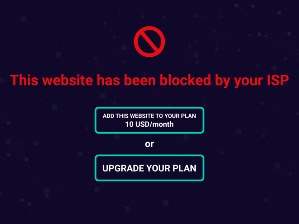 An internet without net neutrality