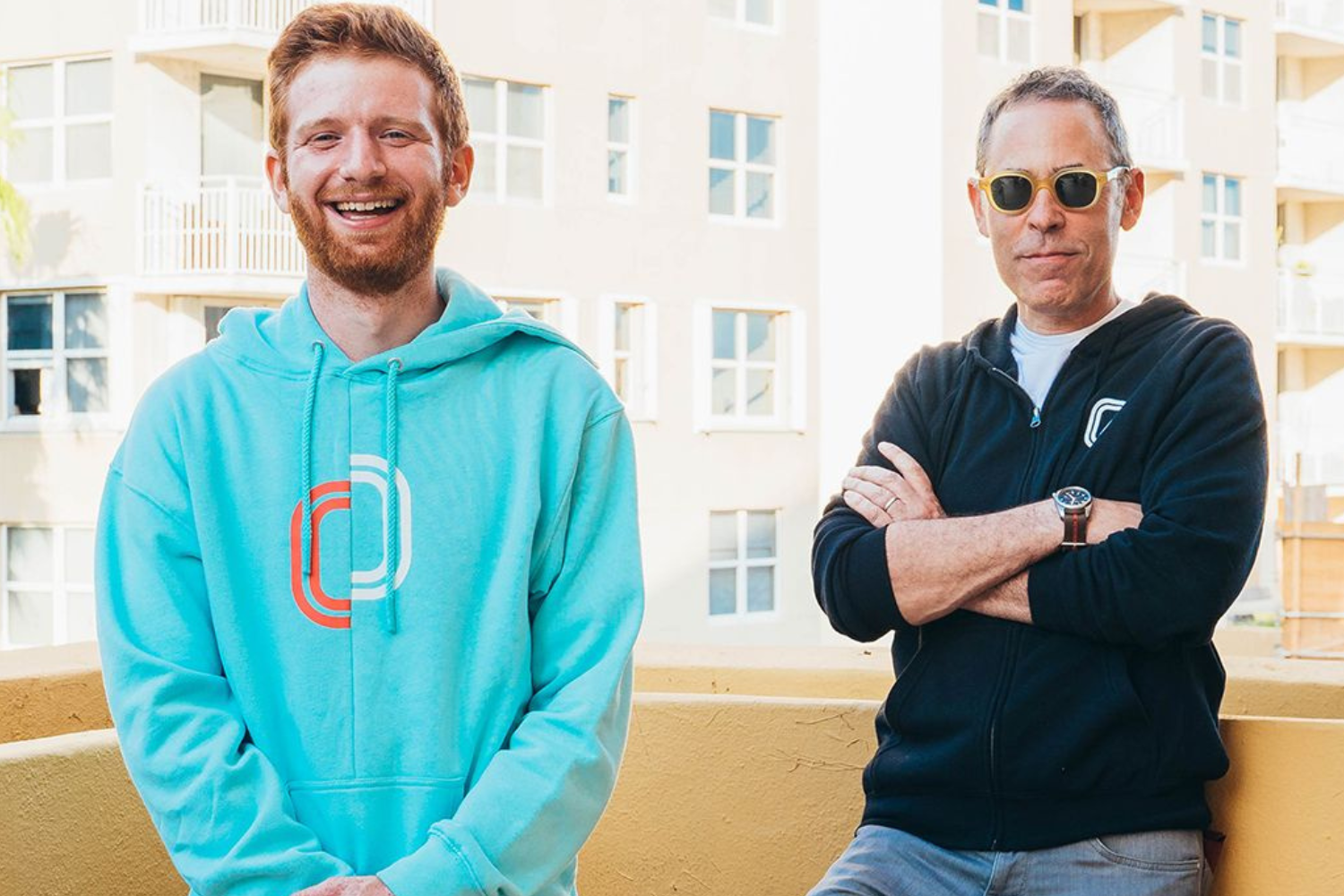 Overtime co-founders standing side by side